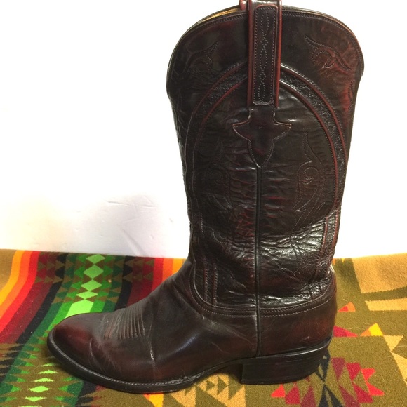 63 Lucchese Classic Handmade Leather Cowboy Boot - Picture 4 of 8